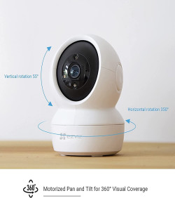 EZVIZ C6N, 1080p WiFi Smart Home Security Camera, Intelligent Surveillance Camera with Night Vision With J.K.Vision BNC DC